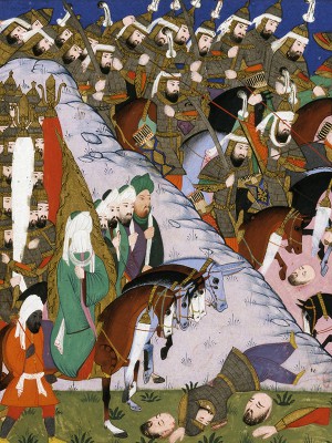 puzzle model The Prophet Muhammad and the Muslim Army at the Battle of Uhud (miniature)