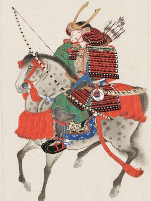 puzzle model Samurai on Horseback