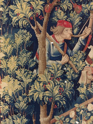 puzzle model La Chasse à la licorne 5a. La licorne se rend à une jeune fille(tapisserie)