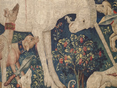 puzzle model The Hunt of the Unicorn, detail (tapestry)