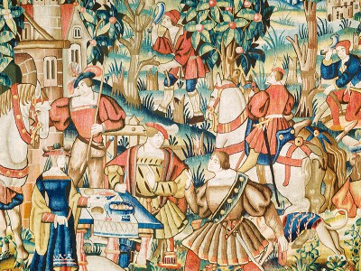 puzzle model The Return from the Hunt (tapestry)