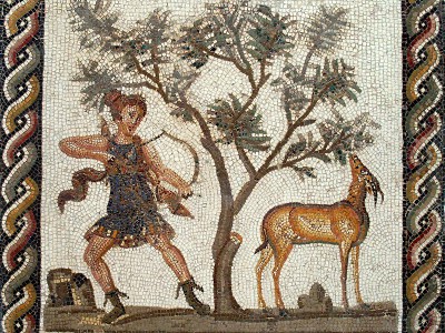 puzzle model Diane the Huntress (roman mosaics)