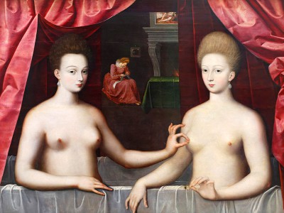 puzzle model Presumed Portrait of Gabrielle d'Estrees and her sister the Duchess of Villars