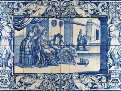 puzzle model Lady at the Dressing-Table (azulejo)
