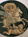 thumbnail Bellerophon mounted on Pegasus vanquishing the Chimera (Roman Mosaïc)