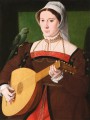 thumbnail Portrait of a Woman Playing a Lute