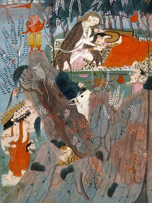 puzzle model Shiva and Parvati on Mount Kailash