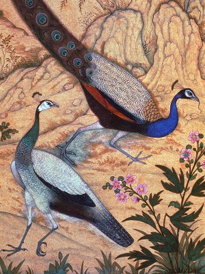puzzle model Peacocks (miniature)