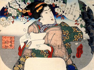 puzzle model Woman under a Cherry Tree