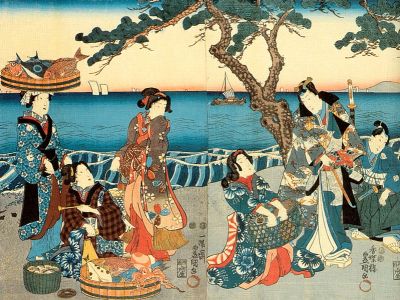 puzzle model Women Selling Fish