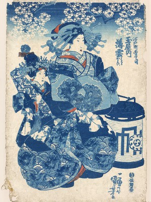 puzzle model The courtesan Hanao of Ogi-ya