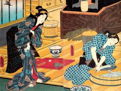 puzzle model Women Preparing Fish
