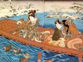 thumbnail Le Prince Genji et ses compagnes observent des canards dans une rivière River