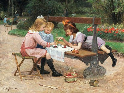 puzzle model The Snack in the Public Garden
