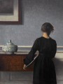 thumbnail Interior with Young Woman from Behind