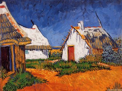 puzzle model Three White Cottages in Saintes-Maries