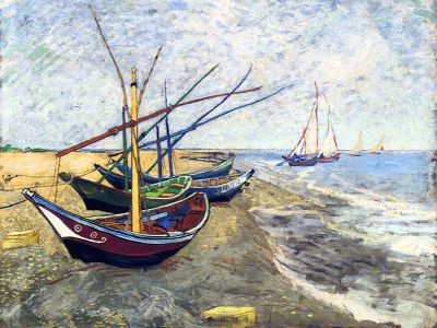 puzzle model Fishing Boats On The Beach