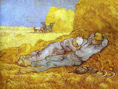 puzzle model Noon, Rest from Work (after Millet)