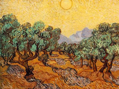 puzzle model Olive Trees with Yellow Sky and Sun