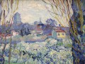 thumbnail Flowering orchard with a view of Arles