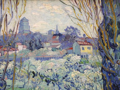 puzzle model Flowering orchard with a view of Arles