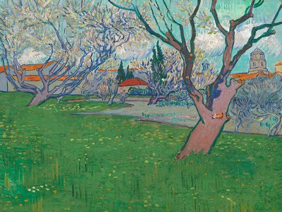 puzzle model Vergers en fleurs, vue d'Arles