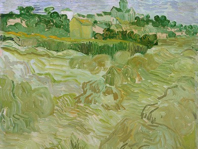 puzzle model View of Auvers with Wheat Field