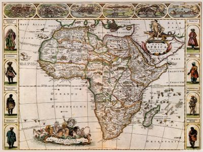 puzzle model Africæ nova descriptio