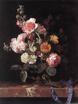 puzzle model Vase Of Flowers With Watch