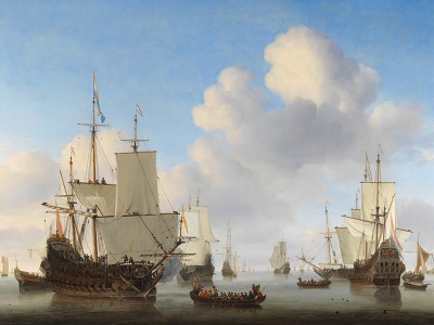 puzzle model Dutch Ships in a Calm Sea