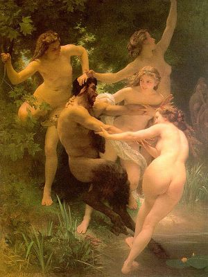 puzzle model Nymphs and Satyr