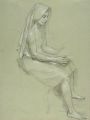thumbnail Study of a Seated Veiled Female