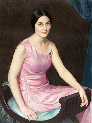 puzzle model Elsa in a Pink Dress