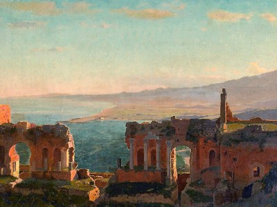 puzzle model Mt. Aetna from Taormina