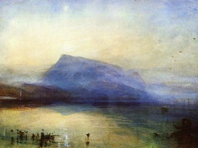puzzle model Aube sur le Rigi bleu (depuis Lucerne)