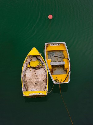 puzzle model The two yellow boats